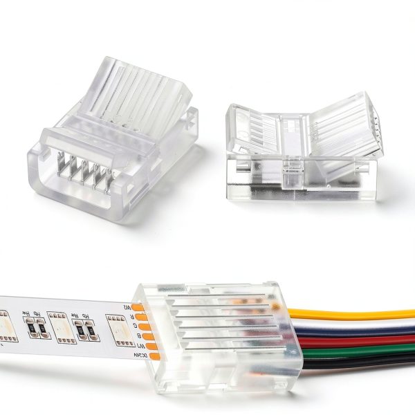 Flutesan Transparent LED Strip Connectors 5 Pin 12V Copper-2