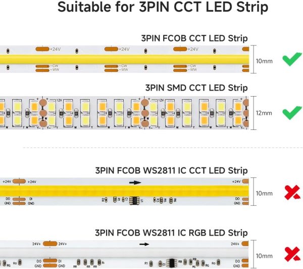 BTF-LIGHTING JST Connectors 4PIN 6PIN 3PIN 2PIN DC LED-4