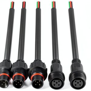 Hysmigor 5 Pin LED Connector IP65 Waterproof Copper PVC Wire-0