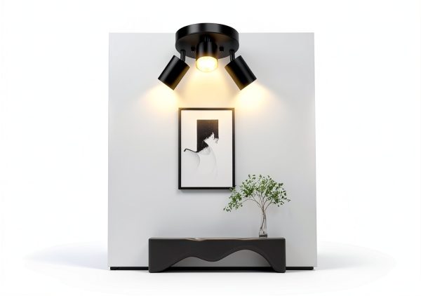 Bricosmocon Track Lighting Black Adjustable Modern Home-5