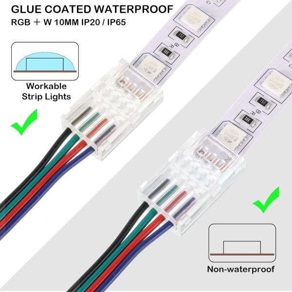Flutesan LED Strip Connectors Retro Style Tin Plated Copper-4