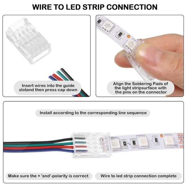 Flutesan LED Strip Connectors Retro Style Tin Plated Copper-5