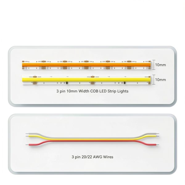 PAUTIX 10mm COB LED Strip Connectors Reusable Easy Install-2
