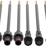 Hysmigor 4 Pin LED Connector IP65 Waterproof Plastic-0