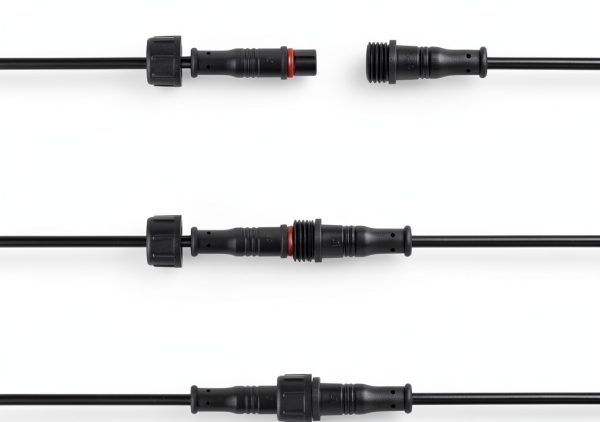 Hysmigor 2 Pin LED Connector IP65 Waterproof Plastic-6