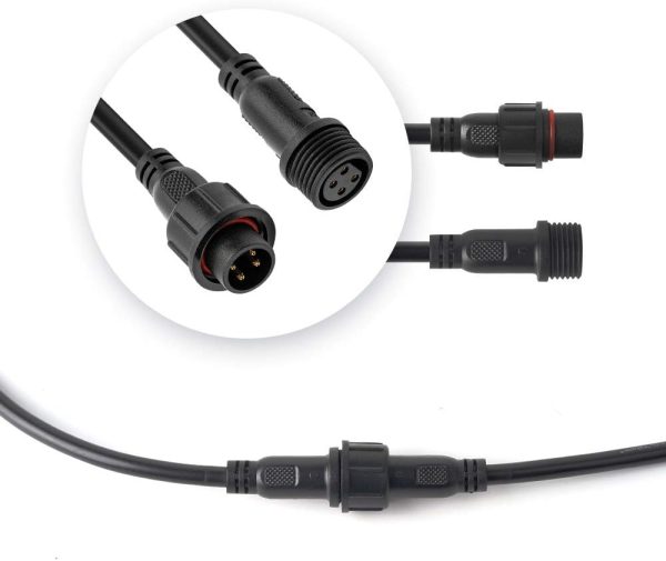 Hysmigor 4 Pin LED Connector IP65 Waterproof Plastic-8