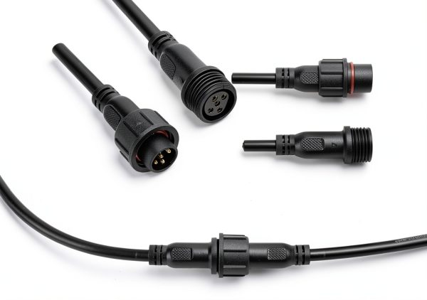 Hysmigor 5 Pin LED Connector IP65 Waterproof Copper PVC Wire-8