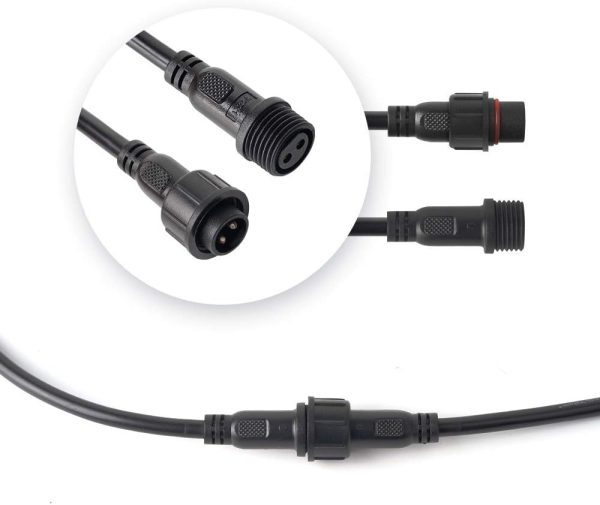 Hysmigor 2 Pin LED Connector IP65 Waterproof Plastic-8