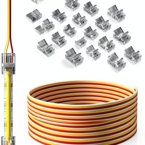 PAUTIX 10mm COB LED Strip Connectors Reusable Easy Install-0