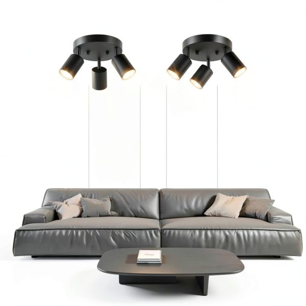 Bricosmocon Track Lighting Black Adjustable Modern Home-6