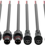 Hysmigor 2 Pin LED Connector IP65 Waterproof Plastic-0