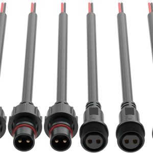 Hysmigor 2 Pin LED Connector IP65 Waterproof Plastic-0