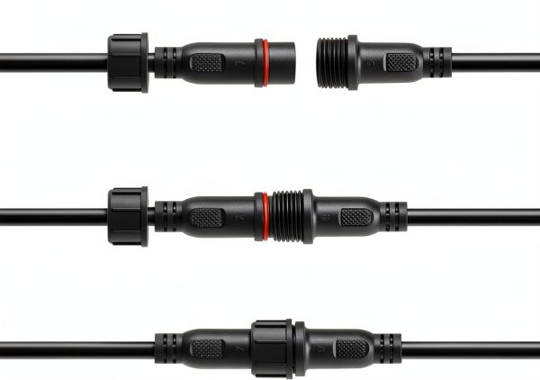 Hysmigor 5 Pin LED Connector IP65 Waterproof Copper PVC Wire-6