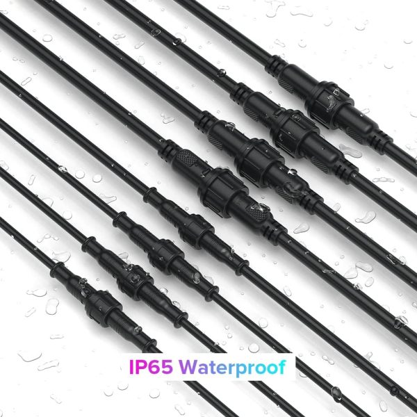 Hysmigor 4 Pin LED Connector IP65 Waterproof Plastic-1