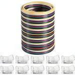 Flutesan Transparent LED Strip Connectors 5 Pin 12V Copper-0