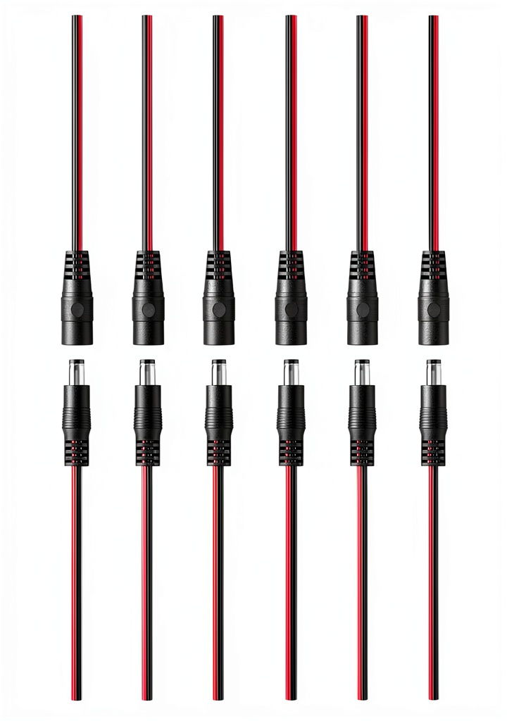 BTF-LIGHTING DC Pigtail Connectors with LED strip setup