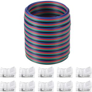 Flutesan LED Strip Connectors Retro Style Tin Plated Copper-0