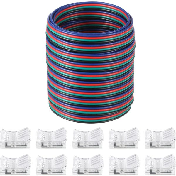 Flutesan LED Strip Connectors Retro Style Tin Plated Copper-0