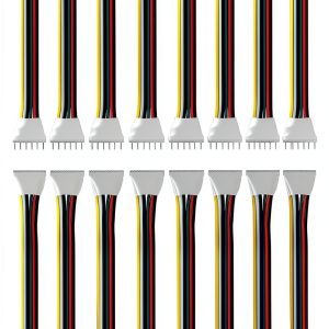 BTF-LIGHTING 6pin JST Connectors Copper PVC LED Strip-0