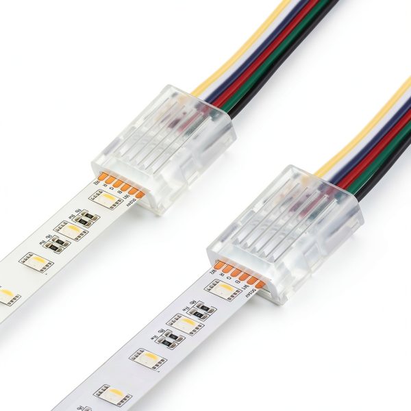 Flutesan Transparent LED Strip Connectors 5 Pin 12V Copper-3