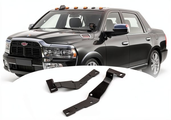 Wsays Ram Hood Light Bracket Heavy Duty Steel-0