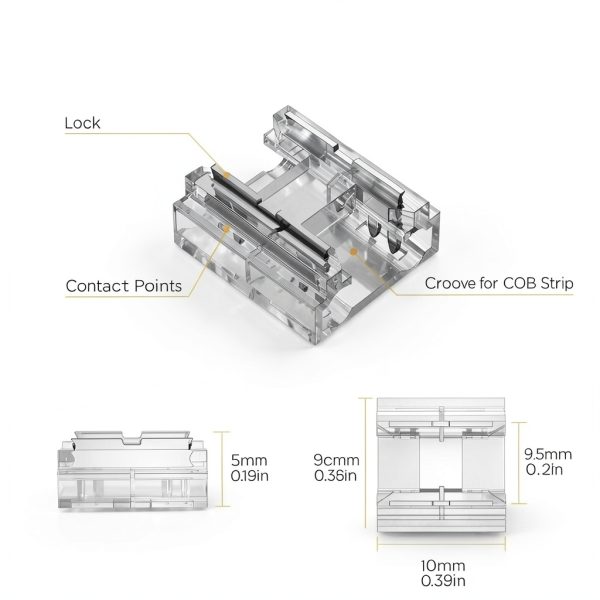 KOMIGAN COB Strip Connectors for PWM Lights-2