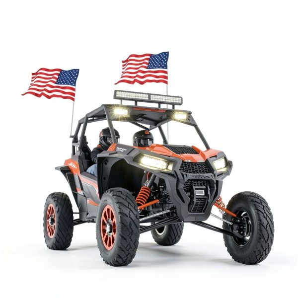 VAZESWIN Heavy-Duty 16oz Roll Bar Whip Light Mount with 4 Rubber Ring-6