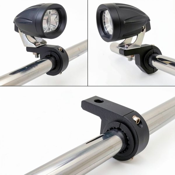 Motorcycle Aluminum Mounting Bracket Szplonly Mini 4PCS Black-5