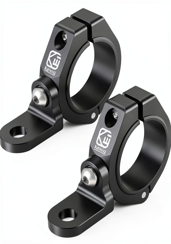 BRCOVAN Aluminum Light Mount 2-Pack Round Rail Fit 1.5-2" Tubes-7