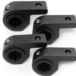 Motorcycle Aluminum Mounting Bracket Szplonly Mini 4PCS Black-0