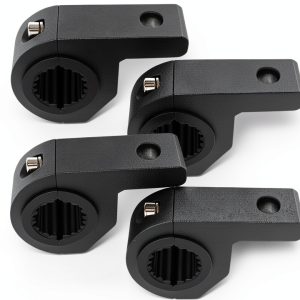 Motorcycle Aluminum Mounting Bracket Szplonly Mini 4PCS Black-0