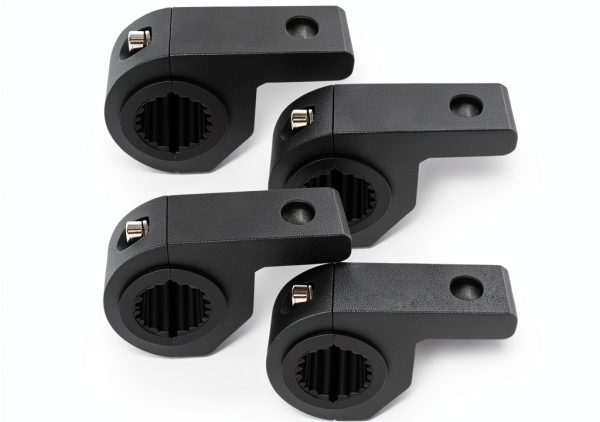 Motorcycle Aluminum Mounting Bracket Szplonly Mini 4PCS Black-0