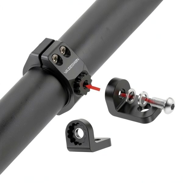 VAZESWIN Heavy-Duty 16oz Roll Bar Whip Light Mount with 4 Rubber Ring-3