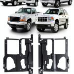 HECASA Headlight Bracket for GMC Yukon & Silverado 2000-2006 Mount-0