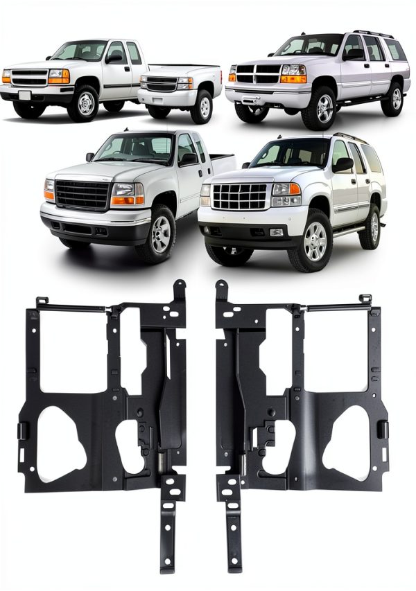 HECASA Headlight Bracket for GMC Yukon & Silverado 2000-2006 Mount-0