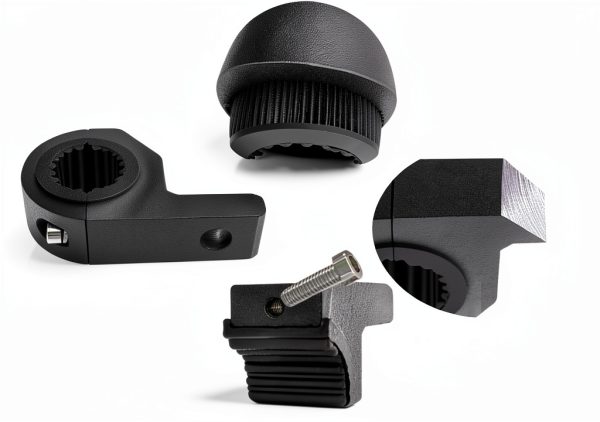 Motorcycle Aluminum Mounting Bracket Szplonly Mini 4PCS Black-3