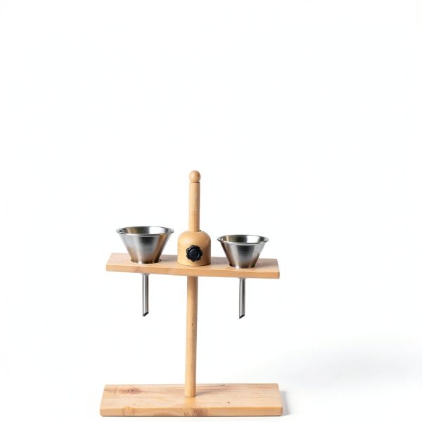 Laboratory Wood Rack ULTECHNOVO Dual Hole Funnel Stand for Lab-5