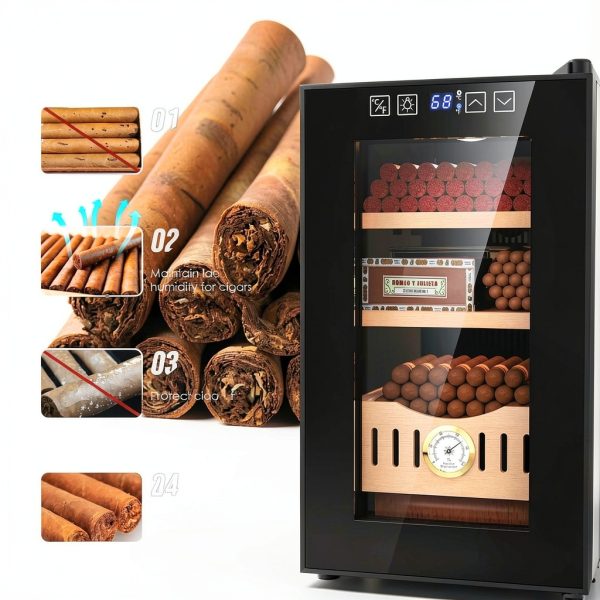 Electric Storage Cabinet Yawhew with Cedar Drawer & LED Display – 200-3