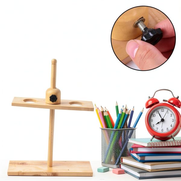 Laboratory Wood Rack ULTECHNOVO Dual Hole Funnel Stand for Lab-4