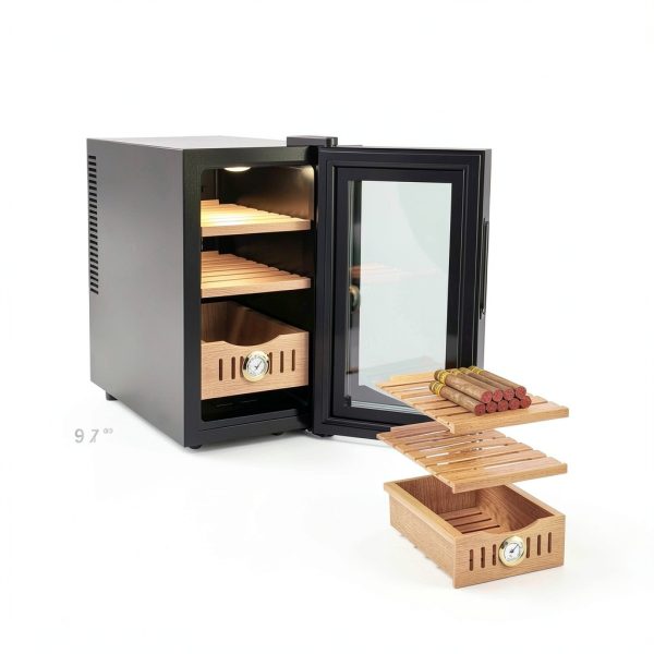 Electric Storage Cabinet Yawhew with Cedar Drawer & LED Display – 200-2