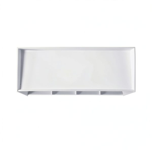 Lab Storage Shelf with 4 Bins TrippNT White PVC Safety Lip 24x12x10in-6