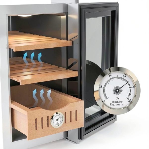 Electric Storage Cabinet Yawhew with Cedar Drawer & LED Display – 200-4