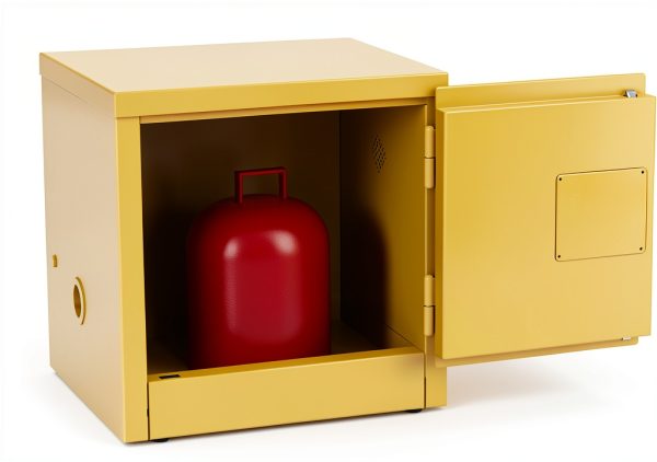 Jamco 6 Gallon Safety Steel Under Counter Metal Storage Cabinet Yellow-3