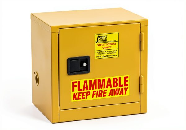 Jamco 6 Gallon Safety Steel Under Counter Metal Storage Cabinet Yellow-0