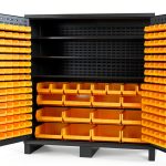 Durham 14 Gauge Steel Cabinet 212 Hook On Bins PowderCoat 24x72x84-0