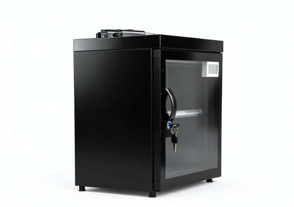 Electronic Dry Cabinet 30L, Camera Dry Cabinet 2 Tiers, Dehumidify Moisture Proof Lab Dry Box, 25%-60% RH Lens Camera Storage Cabinet Adjustment Knob-2