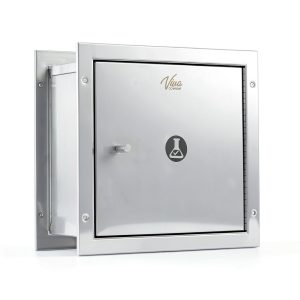 Specimen Box with Pass Tray, Window Pass Through Specimen Tray Box with Dual Sided Access Doors, 12.7” H x 13.2” W x 6” D-0