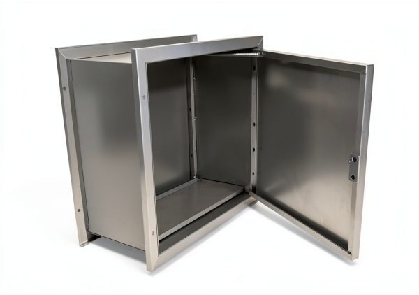 Stainless Steel Transfer Sample Tray Box Generic Cabinet Dual Door-5