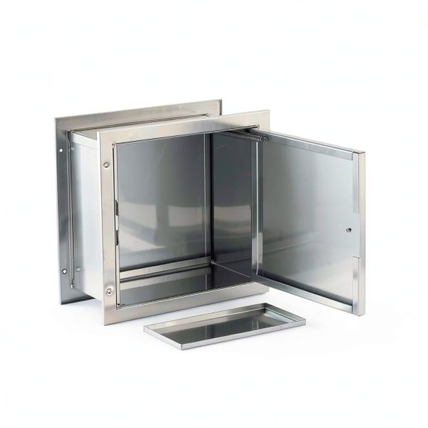 Specimen Box with Pass Tray, Window Pass Through Specimen Tray Box with Dual Sided Access Doors, 12.7” H x 13.2” W x 6” D-7