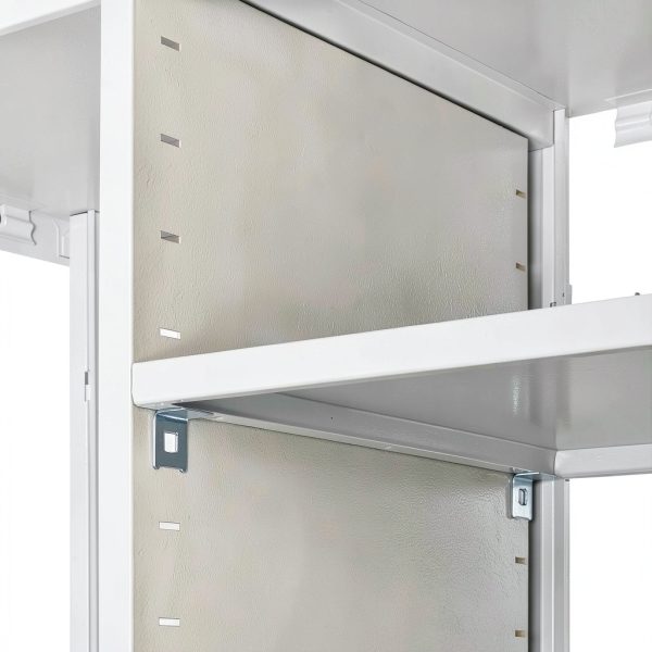 Janitorial Cabinet Global Industrial 36x18x72 Tan Freestanding Steel-2